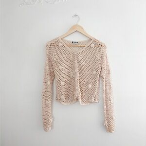 Vintage Floral Crochet Top